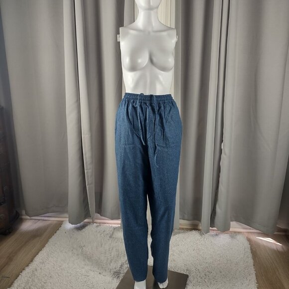 Great Cavalier by St. Paul 100% Silk Vintage 2-Piece Blue Lounge Set Women’s XL - Picture 7 of 16